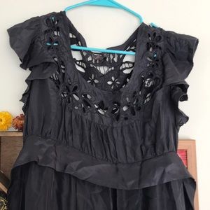 Vintage mini dress with peak-a-boo details